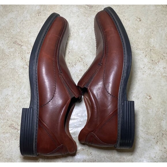Johnston & Murphy Mens Brown sheepskin Leather‎ Slip-On Loafers Dual Width XC4